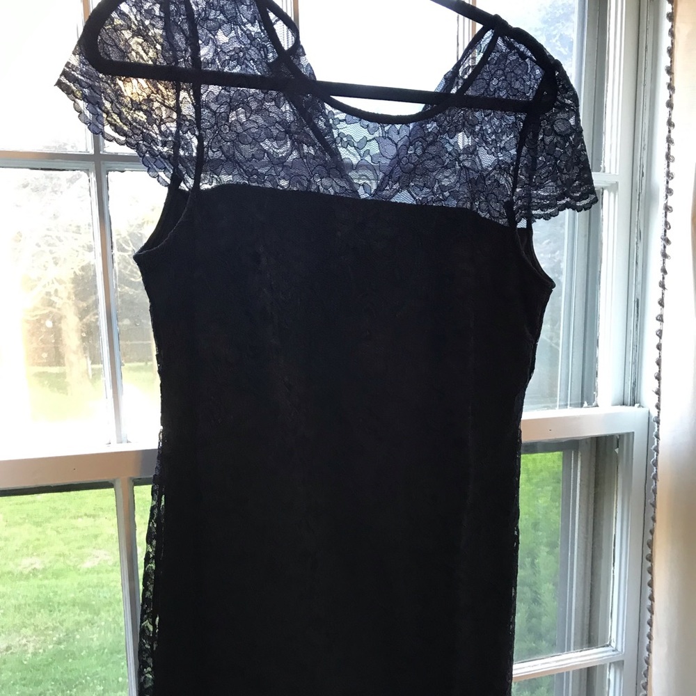 Navy Donna Ricco dress